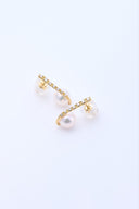 アコヤ真珠6mm ダイヤモンドピアス 0.10ct