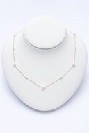 アコヤ真珠 × ラボグロウンダイヤモンド デザインネックレス 0.56ct（約45cm）